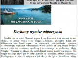 XVI Niedziela Zwykła